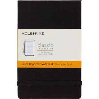 Notes MOLESKINE Reporter P (9x14cm) w linie, twarda oprawa, 192 strony, czarny, Notatniki, Zeszyty i bloki