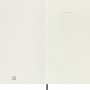 Notes MOLESKINE XL (19x25cm) w linie, miękka oprawa, sapphire blue, 192 strony, niebieski, Notatniki, Zeszyty i bloki