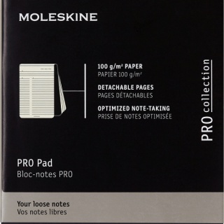 Notes reporterski PRO PAD MOLESKINE P (9x14 cm), 96 stron, czarny, Notatniki, Zeszyty i bloki
