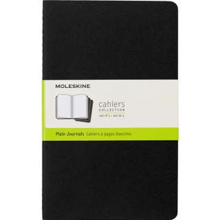 Zestaw 3 Zeszytów MOLESKINE Cahier Journals L (13x21cm) gładki, 80 stron, czarny, Notatniki, Zeszyty i bloki