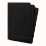 Zestaw 3 Zeszytów MOLESKINE Cahier Journals L (13x21cm) gładki, 80 stron, czarny, Notatniki, Zeszyty i bloki
