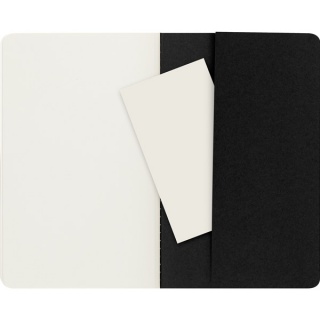 Zestaw 3 Zeszytów MOLESKINE Cahier Journals L (13x21cm) gładki, 80 stron, czarny, Notatniki, Zeszyty i bloki