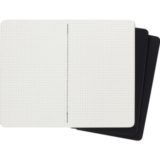 Zestaw 3 Zeszytów MOLESKINE Cahier Journals L (13x21cm) w kratkę, 80 strony, czarny, Notatniki, Zeszyty i bloki