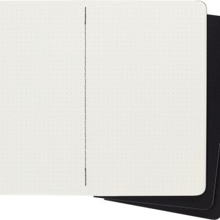 Zestaw 3 Zeszytów MOLESKINE Cahier Journals L (13x21cm) w kropki, 80 stron, czarny, Notatniki, Zeszyty i bloki