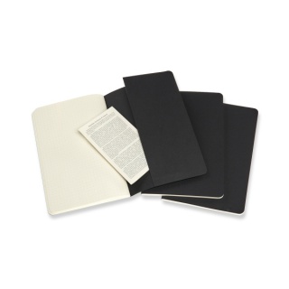 Zestaw 3 Zeszytów MOLESKINE Cahier Journals L (13x21cm) w kropki, 80 stron, czarny, Notatniki, Zeszyty i bloki