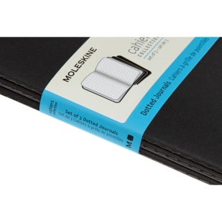 Zestaw 3 Zeszytów MOLESKINE Cahier Journals L (13x21cm) w kropki, 80 stron, czarny, Notatniki, Zeszyty i bloki