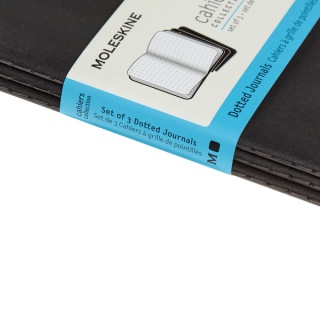 Zestaw 3 Zeszytów MOLESKINE Cahier Journals P (9x14cm) w kropki, 64 strony, czarny, Notatniki, Zeszyty i bloki