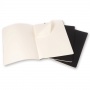 Zestaw 3 Zeszytów MOLESKINE Cahier Journals XL (19x25cm) w linie, 120 stron, czarny, Notatniki, Zeszyty i bloki