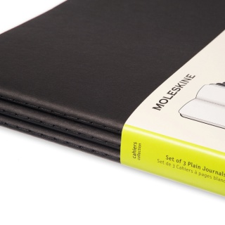 Zestaw 3 Zeszytów MOLESKINE Cahier Journals XL (19x25cm) w linie, 120 stron, czarny, Notatniki, Zeszyty i bloki