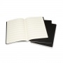 Zestaw 3 Zeszytów MOLESKINE Cahier XL (19x25cm) w pięciolinie, music, 80 stron, czarny, Notatniki, Zeszyty i bloki