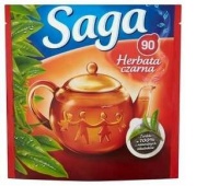 Herbata SAGA, ekspresowa, 100 torebek, Herbaty, Artykuły spożywcze