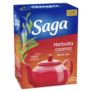 Herbata SAGA, ekspresowa, 90 torebek, Herbaty, Artykuły spożywcze