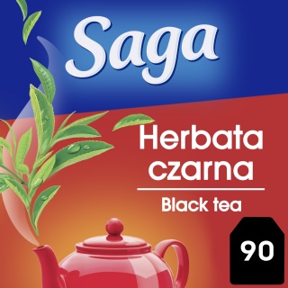 Herbata SAGA, ekspresowa, 90 torebek, Herbaty, Artykuły spożywcze