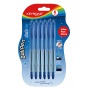 Długopis klasyczny KEYROAD Ball Pen Soft Jet, 0,7 mm, 6 szt., blister, niebieski