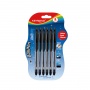 Długopis klasyczny KEYROAD Ball Pen Soft Jet, 0,7 mm, 6 szt., blister, czarny, Długopisy, Artykuły do pisania i korygowania