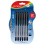Długopis klasyczny KEYROAD Ball Pen Soft Jet, 0,7 mm, 6 szt., blister, czarny, Długopisy, Artykuły do pisania i korygowania