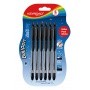 Długopis klasyczny KEYROAD Ball Pen Soft Jet, 0,7 mm, 6 szt., blister, czarny