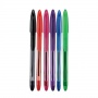 Długopis klasyczny KEYROAD Ball Pen Soft Jet, 0,7 mm, 6 s.zt, blister, mix kolorów, Długopisy, Artykuły do pisania i korygowania