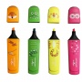 Zakreślacz KEYROAD Fluo Jungle, 1-5 mm, 4 szt., etui, mix kolorów, Plastyka, Artykuły szkolne