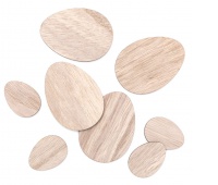 DREWNIANE JAJKA 4cm.7cm.8szt.NATURALNE, Podkategoria, Kategoria