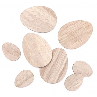 DREWNIANE JAJKA 4cm.7cm.8szt.NATURALNE, Podkategoria, Kategoria