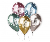 BALONY SHINY PREMIUM HEL KOSMICZNA18ka 13" 5szt., Podkategoria, Kategoria