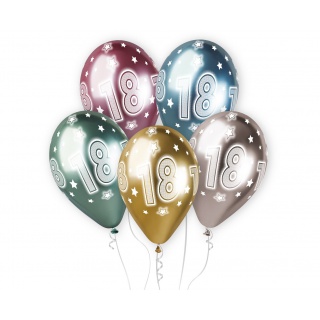 BALONY SHINY PREMIUM HEL KOSMICZNA18ka 13" 5szt., Podkategoria, Kategoria