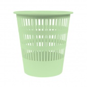 DONAU LIFE Waste bin, openwork, 12l, pastel, green