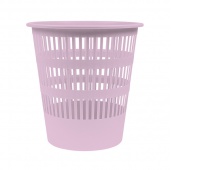 DONAU LIFE Waste bin, openwork, 12l, pastel, purple