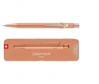 CARAN D'ACHE 844 Brut Rose Mechanical Pencil in a box, rose gold