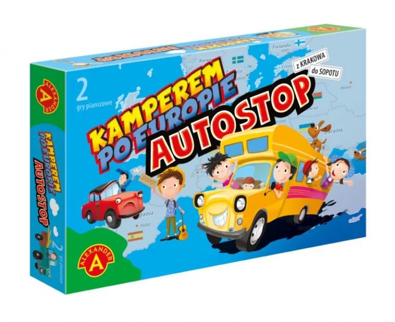 KAMPEREM PO EUROPIE-AUTOSTOP, Planszowe, Gry