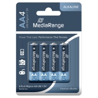 Baterie MEDIARANGE Premium Mignon AA, LR6, 1,5V, 4szt., Baterie, Urządzenia i maszyny biurowe