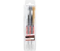 Długopis żelowy e-2185/3 S EDDING, 0,7mm, 3 szt, mix kolorów, Żelopisy, Artykuły do pisania i korygowania