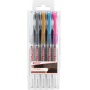 Długopis żelowy e-2185/5 S EDDING, 0,7mm, 5 szt., mix kolorów, Żelopisy, Artykuły do pisania i korygowania