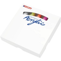 Marker akrylowy szeroki e-5000 EDDING, 5-10mm, 5 szt., mix kolorów neon, Markery, Artykuły do pisania i korygowania