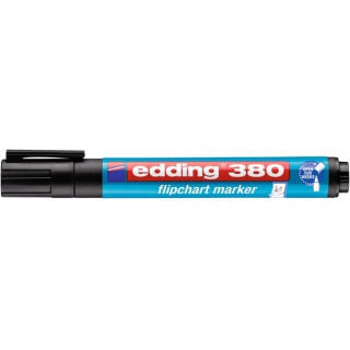 Marker do flipchartów e-380 EDDING, 1,5-3mm, czarny, Markery, Artykuły do pisania i korygowania