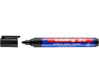 Marker do papieru e-30 EDDING, 1,5-3mm, czarny, Markery, Artykuły do pisania i korygowania
