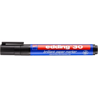 Marker do papieru e-30 EDDING, 1,5-3mm, czarny, Markery, Artykuły do pisania i korygowania