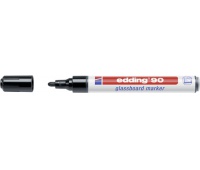 Marker do tablic szklanych e-90 EDDING, 2-3 mm, czarny, Markery, Artykuły do pisania i korygowania