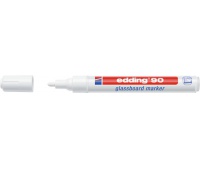 Marker do tablic szklanych e-90 EDDING, 2-3mm, biały, Markery, Artykuły do pisania i korygowania