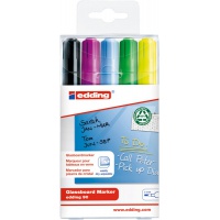 Marker do tablic szkolnych e-90/5 S EDDING, 2-3mm, 5 szt., mix kolorów, Markery, Artykuły do pisania i korygowania