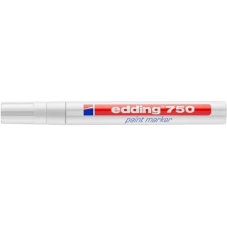 Marker olejowy e-750 EDDING, 2-4 mm, biały, Markery, Artykuły do pisania i korygowania