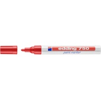 Marker paint e-750 EDDING, 2-4mm, red