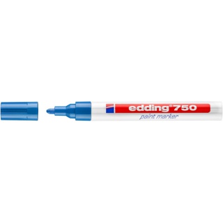 Marker olejowy e-750 EDDING, 2-4 mm, niebieski, Markery, Artykuły do pisania i korygowania