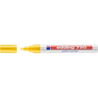 Marker olejowy e-750 EDDING, 2-4 mm, żółty, Markery, Artykuły do pisania i korygowania