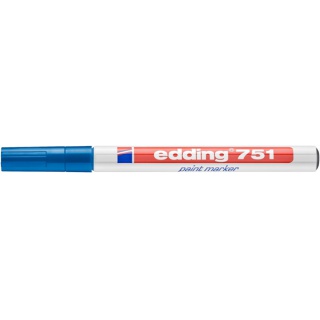 Marker olejowy e-751 EDDING, 1-2mm, niebieski, Markery, Artykuły do pisania i korygowania