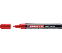 Marker paint e-790 EDDING, 2-3mm, red