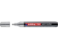 Marker olejowy e-790 EDDING, 2-3mm, srebrny, Markery, Artykuły do pisania i korygowania