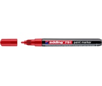 Marker paint e-791 EDDING, 1-2mm, red