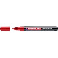 Marker olejowy e-791 EDDING, 1-2mm, czerwony, Markery, Artykuły do pisania i korygowania